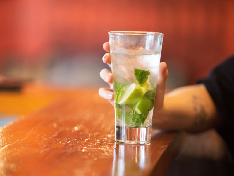 homemade mocktail